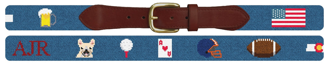 Custom Needlepoint Belt