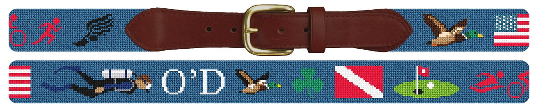Custom Needlepoint Belt