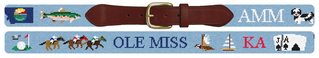 Custom Needlepoint Belt