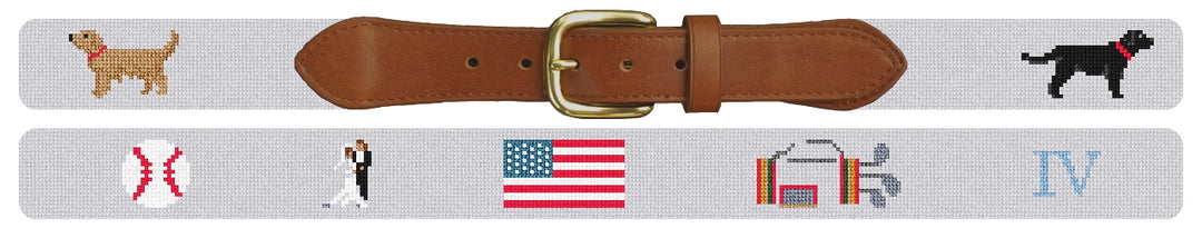 Custom Needlepoint Belt