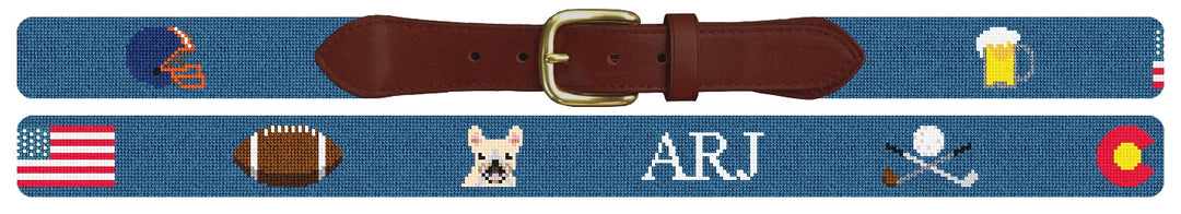 Custom Needlepoint Belt