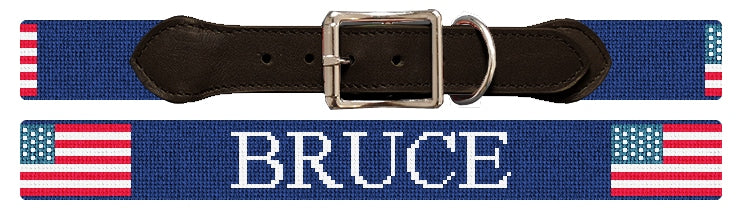 Custom Needlepoint Dog Collar