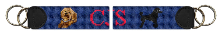 Custom Needlepoint Key Fob