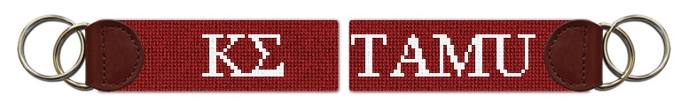 Custom Needlepoint Key Fob