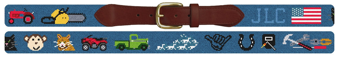 Custom Needlepoint Belt