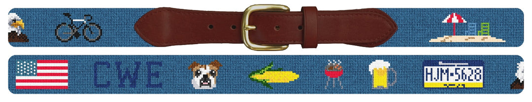 Custom Needlepoint Belt