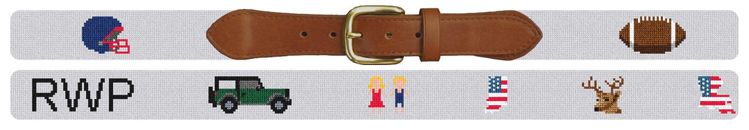 Custom Needlepoint Belt