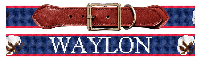 Custom Needlepoint Dog Collar