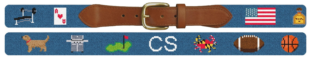 Custom Needlepoint Belt