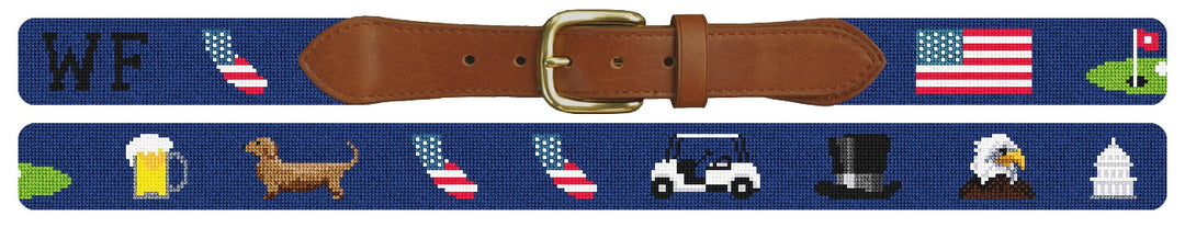 Custom Needlepoint Belt