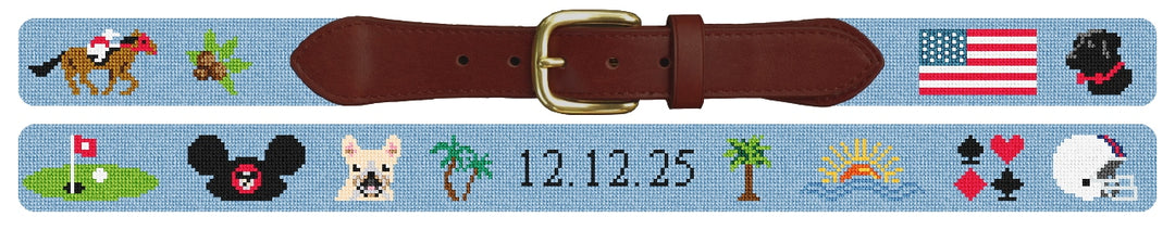 Custom Needlepoint Belt