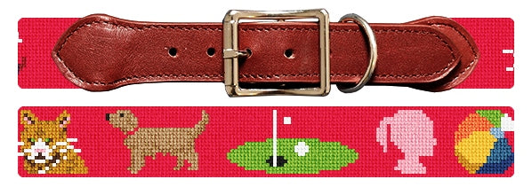 Custom Needlepoint Dog Collar