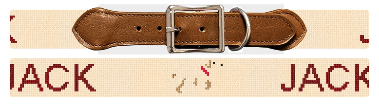 Custom Needlepoint Dog Collar