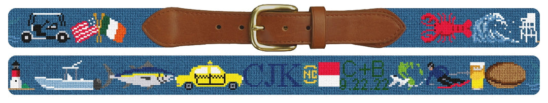 Custom Needlepoint Belt