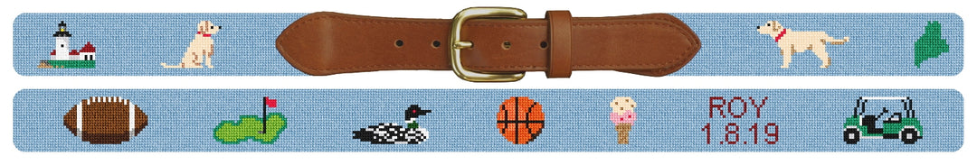 Custom Needlepoint Belt