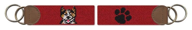 Custom Needlepoint Key Fob
