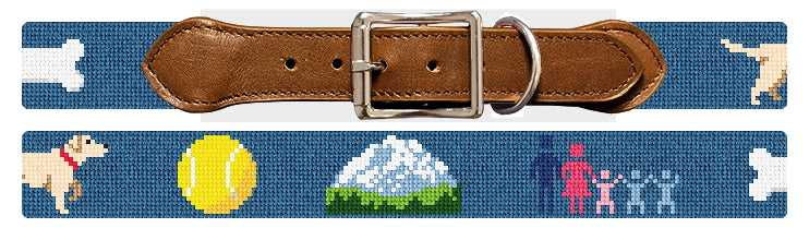 Custom Needlepoint Dog Collar