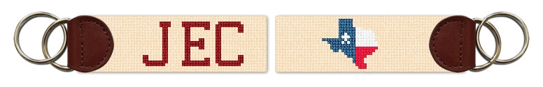 Custom Needlepoint Key Fob