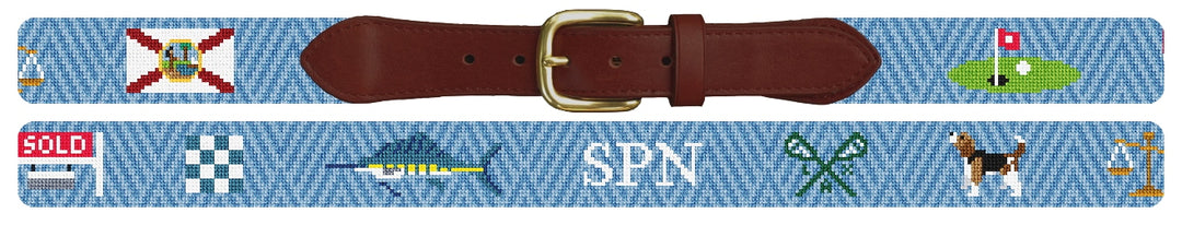 Custom Needlepoint Belt