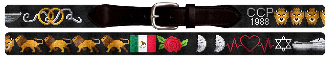 Custom Needlepoint Belt