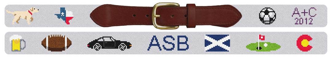 Custom Needlepoint Belt