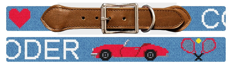 Custom Needlepoint Dog Collar