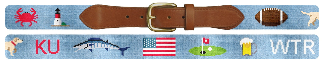 Custom Needlepoint Belt