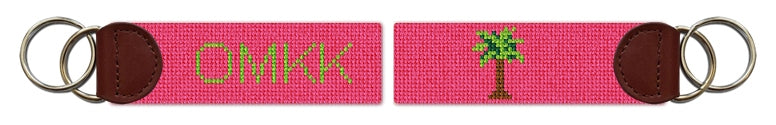 Custom Needlepoint Key Fob