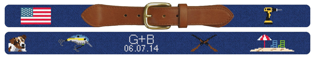 Custom Needlepoint Belt