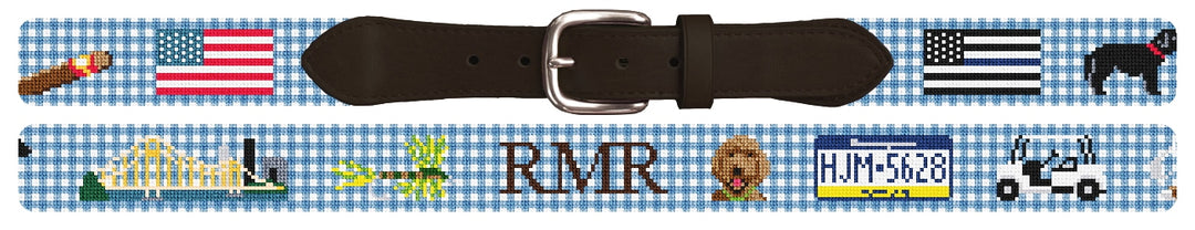 Custom Needlepoint Belt