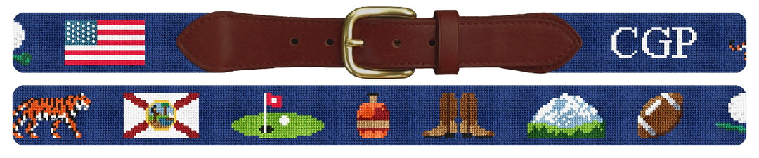 Custom Needlepoint Belt
