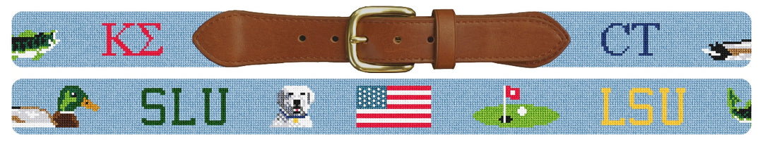 Custom Needlepoint Belt