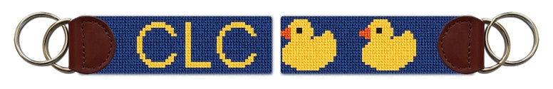 Custom Needlepoint Key Fob