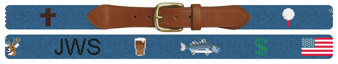 Custom Needlepoint Belt
