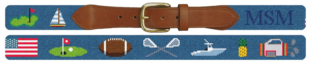 Custom Needlepoint Belt