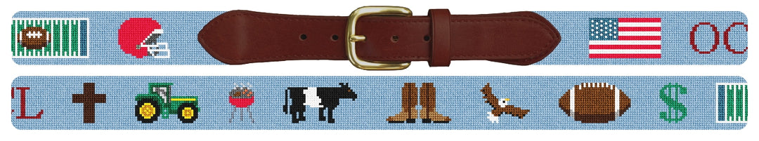 Custom Needlepoint Belt