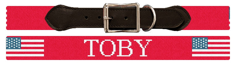 Custom Needlepoint Dog Collar