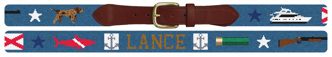 Custom Needlepoint Belt