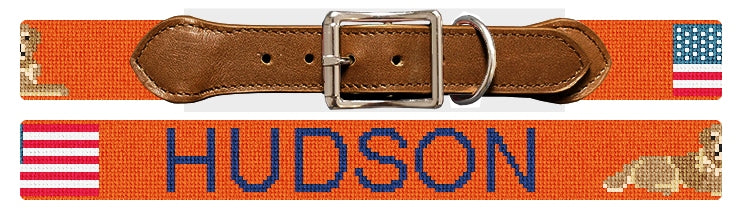 Custom Needlepoint Dog Collar