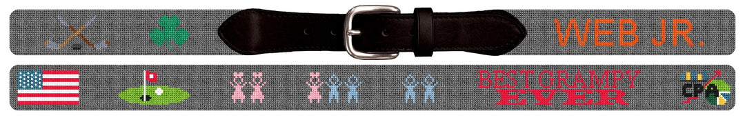 Custom Needlepoint Belt