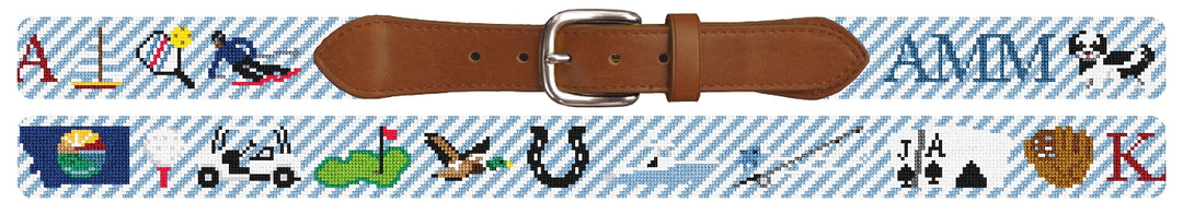 Custom Needlepoint Belt