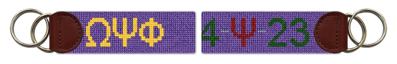 Custom Needlepoint Key Fob