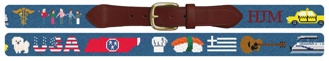 Custom Needlepoint Belt
