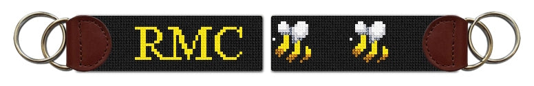 Custom Needlepoint Key Fob