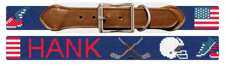 Custom Needlepoint Dog Collar