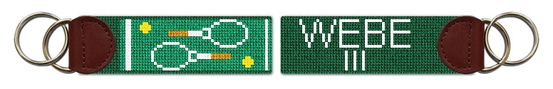 Custom Needlepoint Key Fob