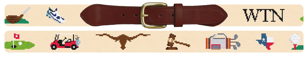 Custom Needlepoint Belt