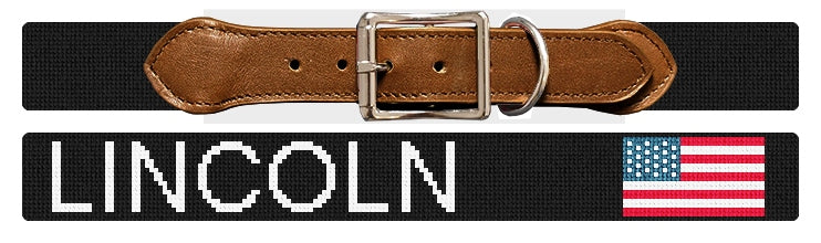 Custom Needlepoint Dog Collar