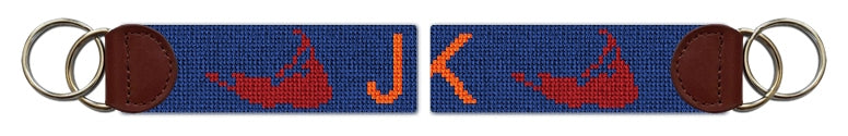 Custom Needlepoint Key Fob