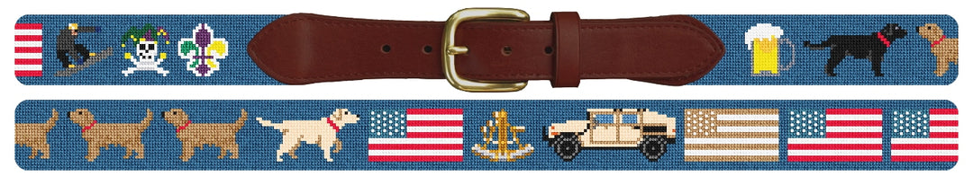Custom Needlepoint Belt